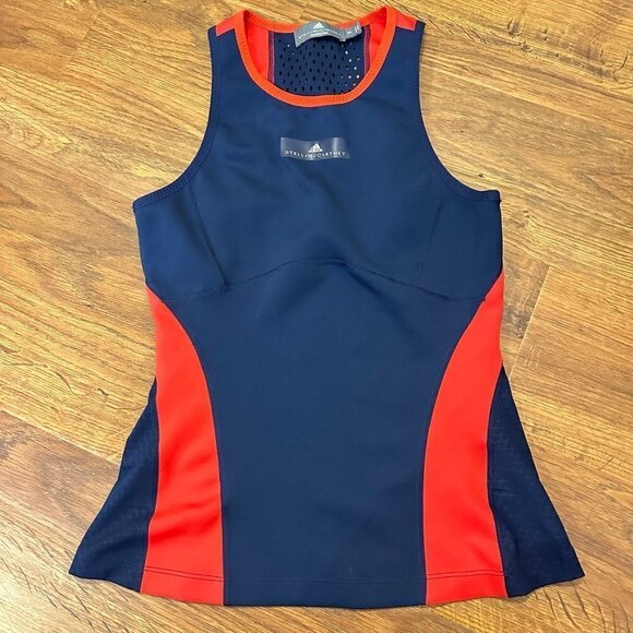 STELLA MCCARTNEY FOR ADIDAS Colorblock Pattern Scoop Neck Tank Top - Picture 1 of 5